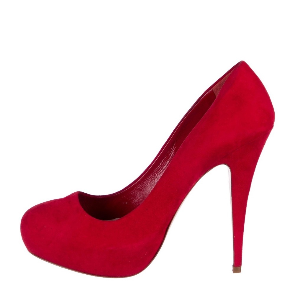 Miu Miu Red Heels Suede .